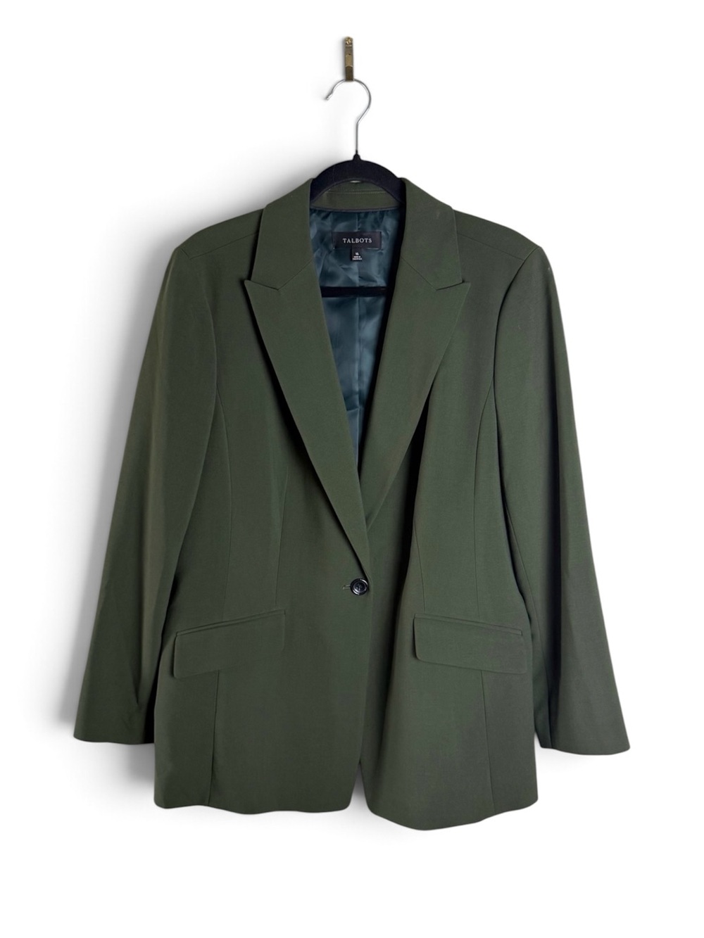 Talbots Olive Green Blazer 16